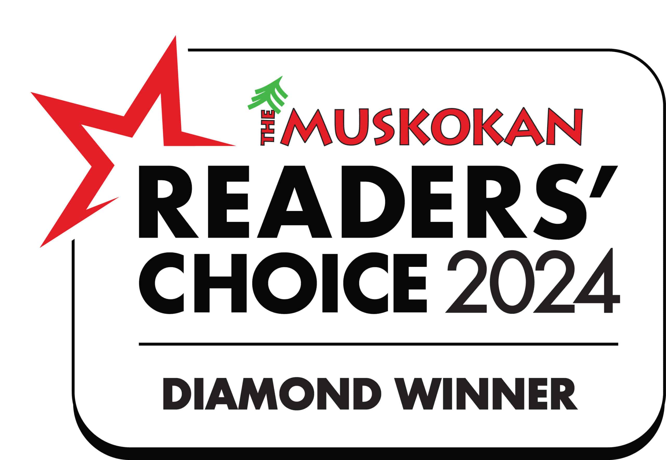 Muskokan Readers' Choice 2024 Diamond Winner logo